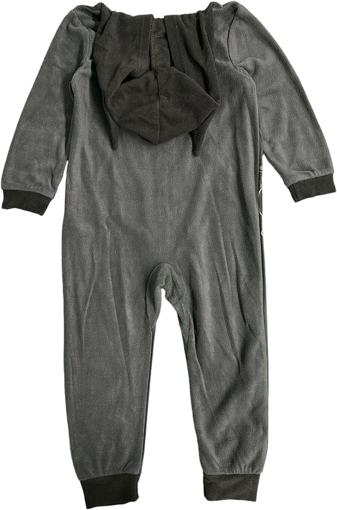 DC Comics Batman Boys' Hooded Pajama Onesie - Bat Suit