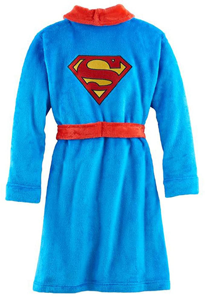 Superman Boys Fleece Bathrobe Robe
