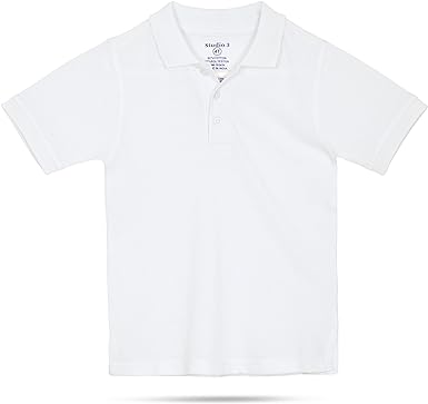 Boy’s 4-Pack Pique Polo Shirts School Uniform - White