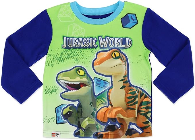 LEGO Jurassic World Boys' 2-Piece Pajama Set - Navy Blue