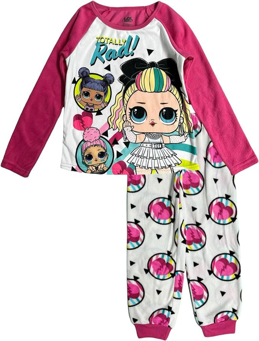 L.O.L. Surprise! Girls' Cozy Long Sleeve Pajama Set - Fuchsia