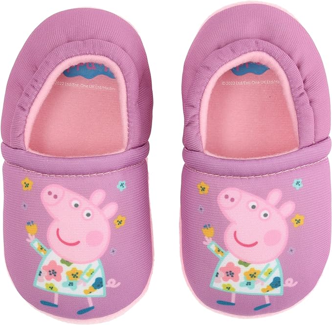 Peppa Pig Girls' Nightshirt and Slippers Set - Purple