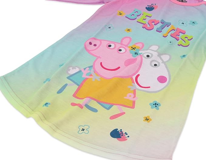 Peppa Pig Girls' Nightshirt and Slippers Set - Purple