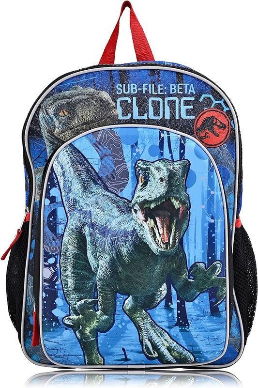 Jurassic World Boys 3D Molded Front Backpack - Blue Raptor