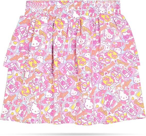 Hello Kitty Girls 2-Piece T-Shirt & Skirt Set - Multi Color