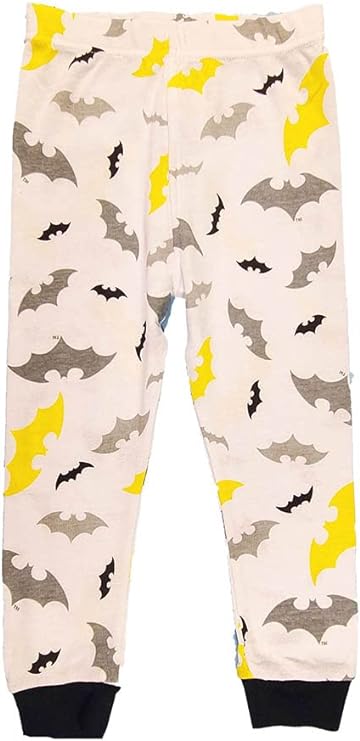 DC Comics Batman Boys' 4-Piece Pajama Set - Grey Bat