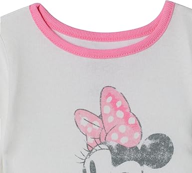 Disney Baby Girls' 4-Piece Cotton Pajama Set - Minnie Bow