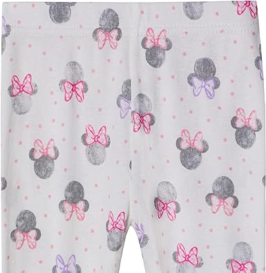 Disney Baby Girls' 4-Piece Cotton Pajama Set - Minnie Bow