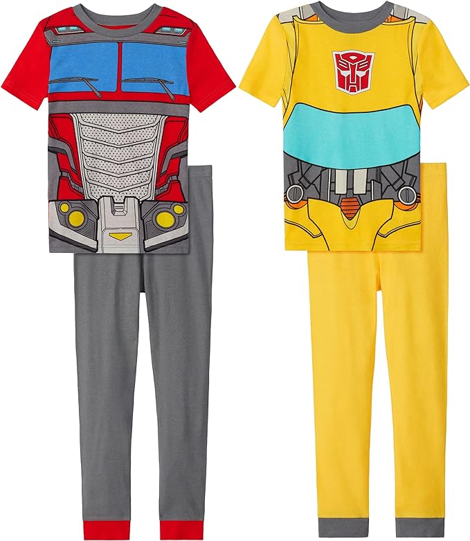 Transformers Boys' 4-Piece Costume Pajama Set - Autobots