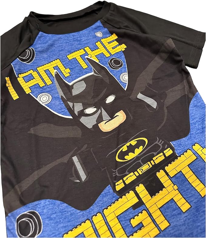 LEGO Batman Boys' Pajama Set - Black/Blue I am the Night