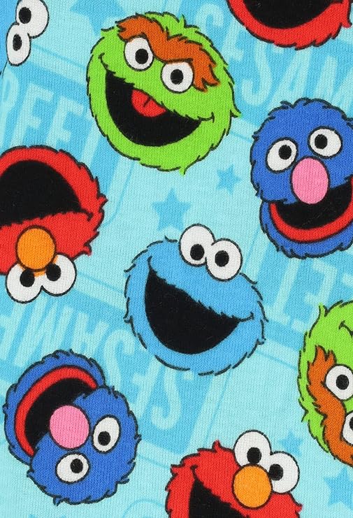 Sesame Street 2-Piece Pajama Set with Slippers - Turquoise