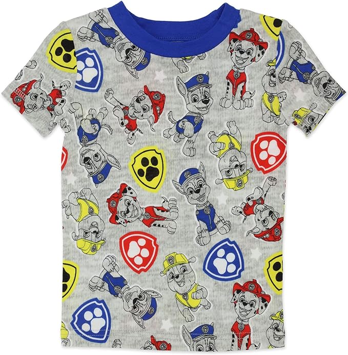 Paw Patrol Boys' 4-Piece Pajama Set - Grey Print