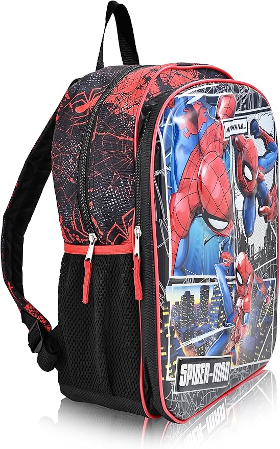 Marvel Spider-Man Boys Backpack - Molded Front Spidey Comic