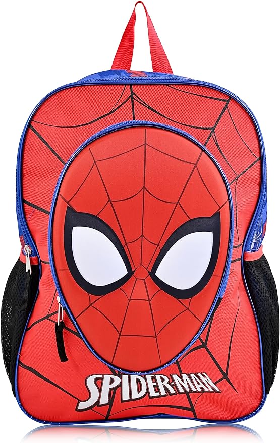 Marvel Spider-Man Boys Backpack - Molded Front Spidey Face