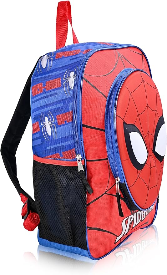 Marvel Spider-Man Boys Backpack - Molded Front Spidey Face