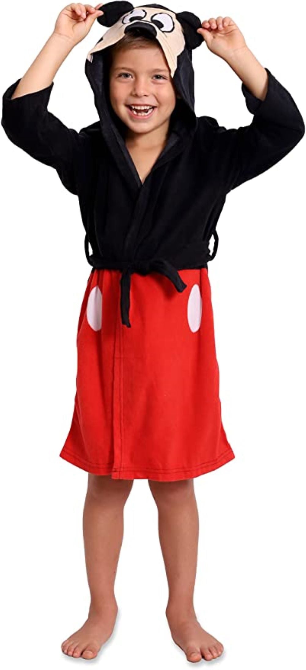 Disney Boys' Toddler Mickey Mouse Luxe Plush Robe