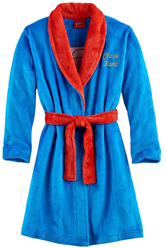 Superman Boys Fleece Bathrobe Robe