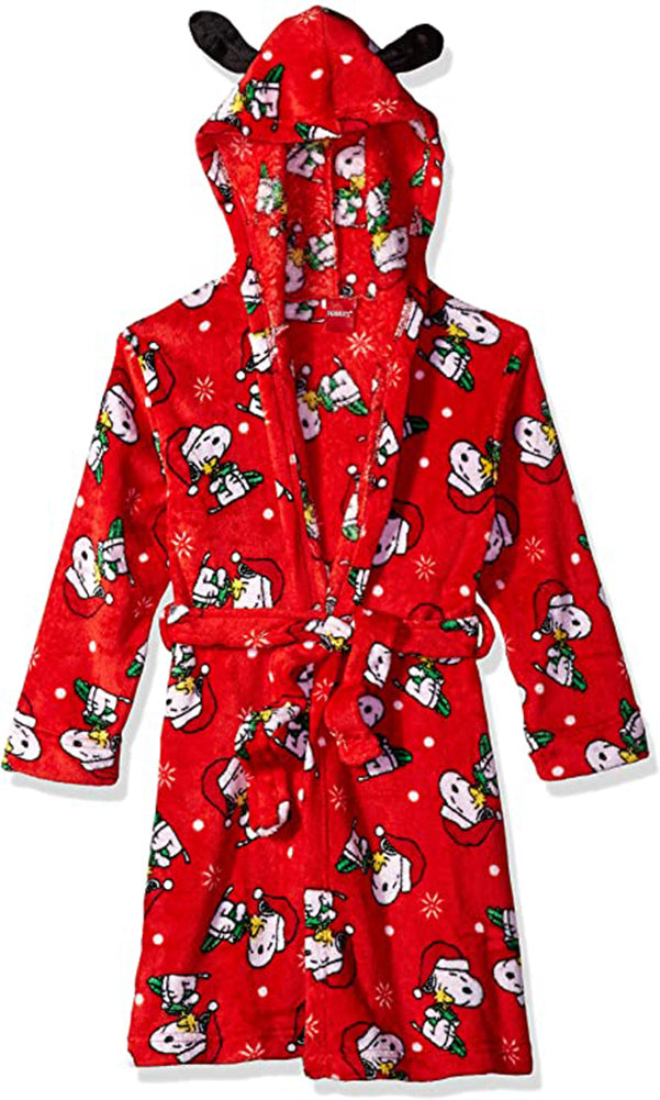 Peanuts Unisex Kids Snoopy Hooded Robe