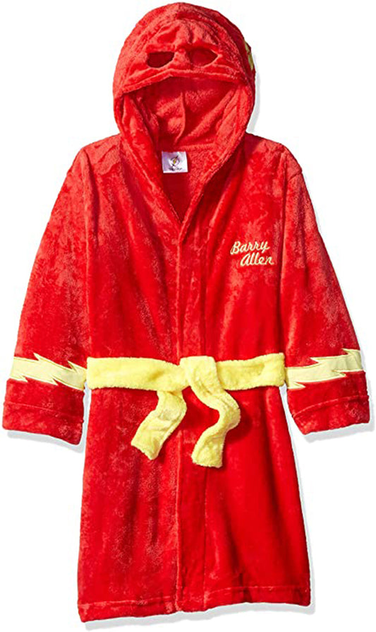 DC Comics Boys' Superhero Plush Velvet Fleece Robe