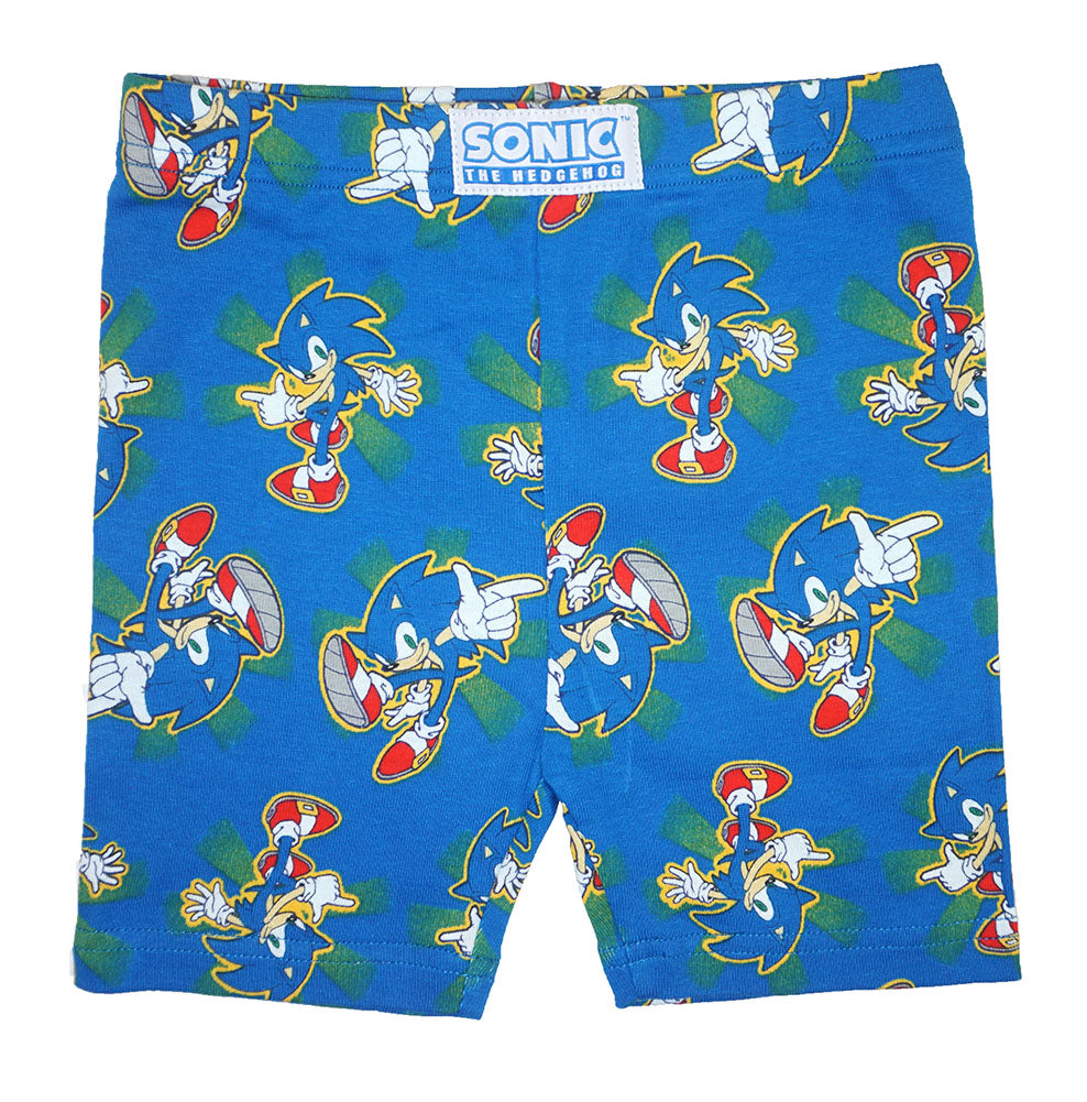 Sonic The Hedgehog Boys' 4 Piece S/S Cotton Pajama Set